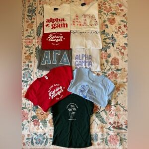 Lot of Alpha Gamma Delta T-Shirts